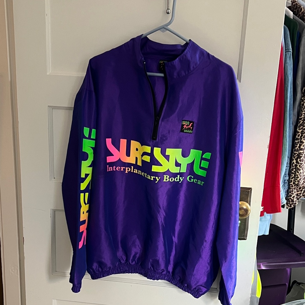 Surf Style Vibrant Zip-Up Men's Sweater